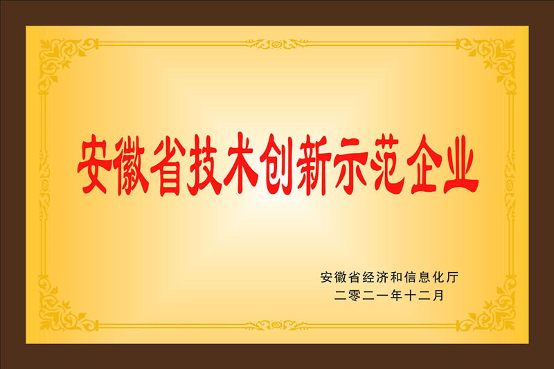 安徽省技術(shù)創(chuàng  )新示范企業(yè)
